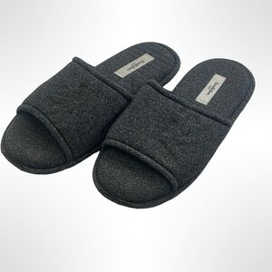 Gray Open-Toe Slippers size S